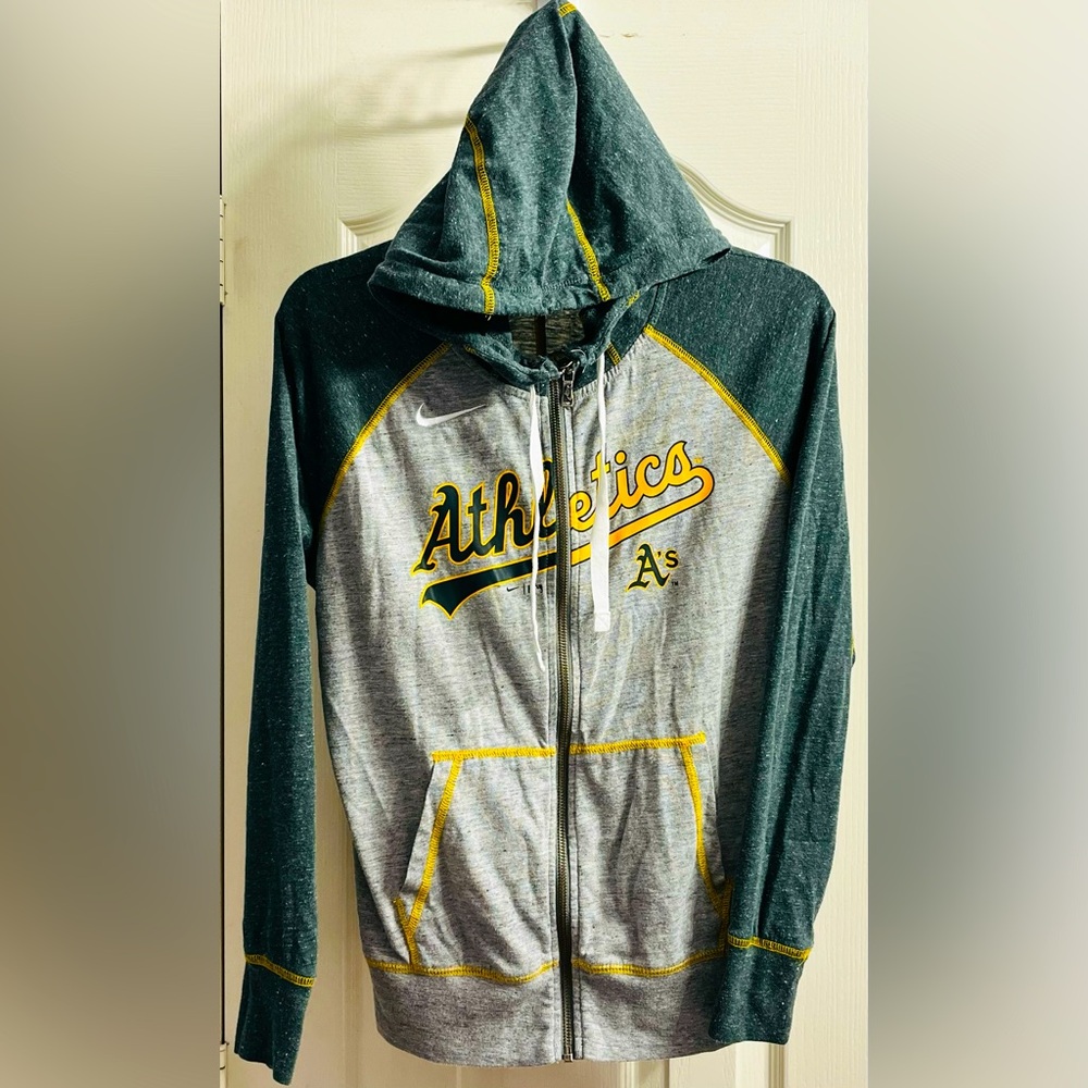 Nike Oakland A’s Athletics MLB Mens Full Zip Long Sleeve Hoodie Medium